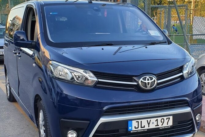 8 Seater Van - Malta International Airport to Hotel/Accommodation - Key points at a glance