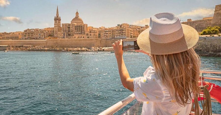 Afternoon Harbours Cruise with Guide and Roundtrip Transfers - Cruising Marsamxett Harbour