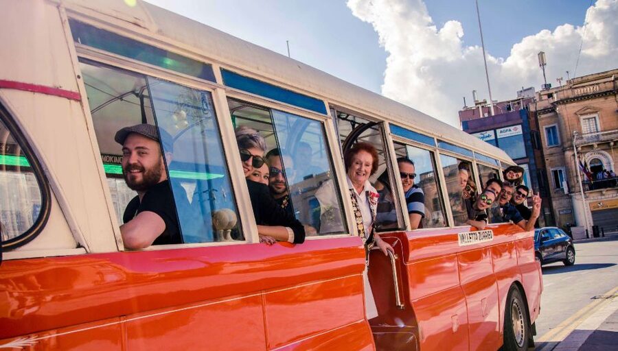 Aviation Museum, Mosta Church, WWII Shelters inc. Platter - Why the vintage Maltese bus matters