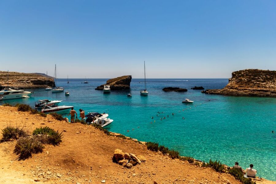 Bugibba: Scenic Sunset Cruise with Blue Lagoon Swim Stop - Sunset at Comino’s Blue Lagoon