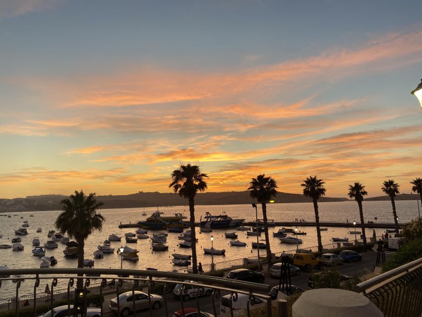 Bugibba: Scenic Sunset Cruise with Blue Lagoon Swim Stop - Watching Malta Change From Daylight To Moonlight