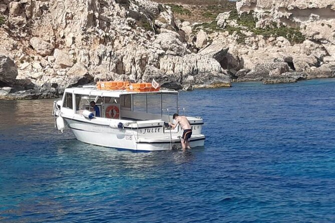 Comino and Gozo Private Boat Tour : Julie Pearl Boat - Santa Marija Bay for a quieter pause