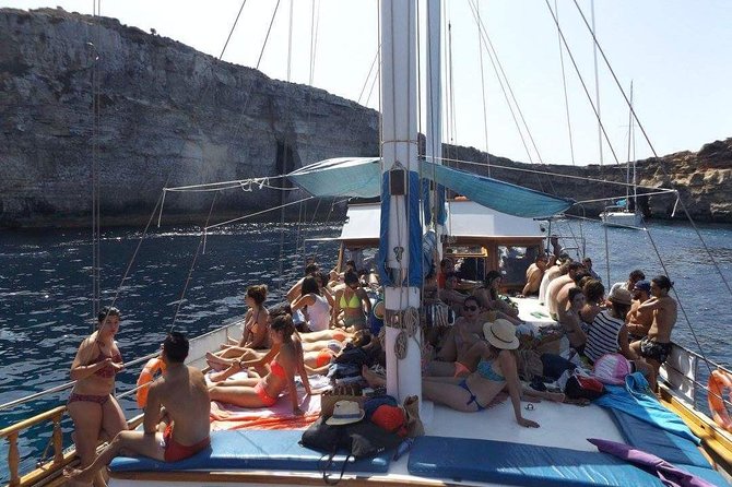 Comino, Blue Lagoon and Caves. Tour A - Setting Out From Bugibba’s Sirens Quay