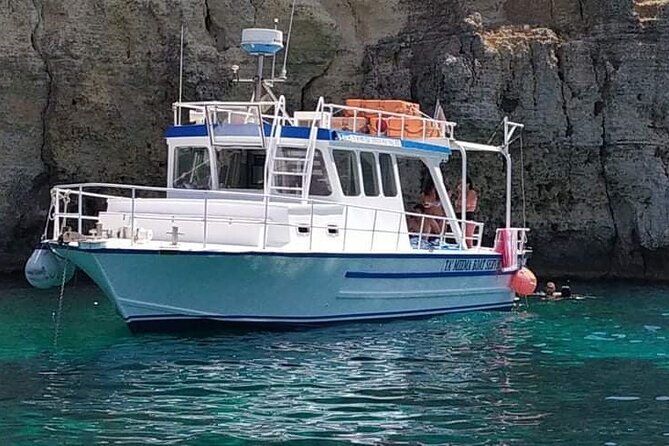 Comino Blue Lagoon and Gozo Private Boat Charter: Lucky Lady Boat - Crystal Lagoon and Comino’s cave coast