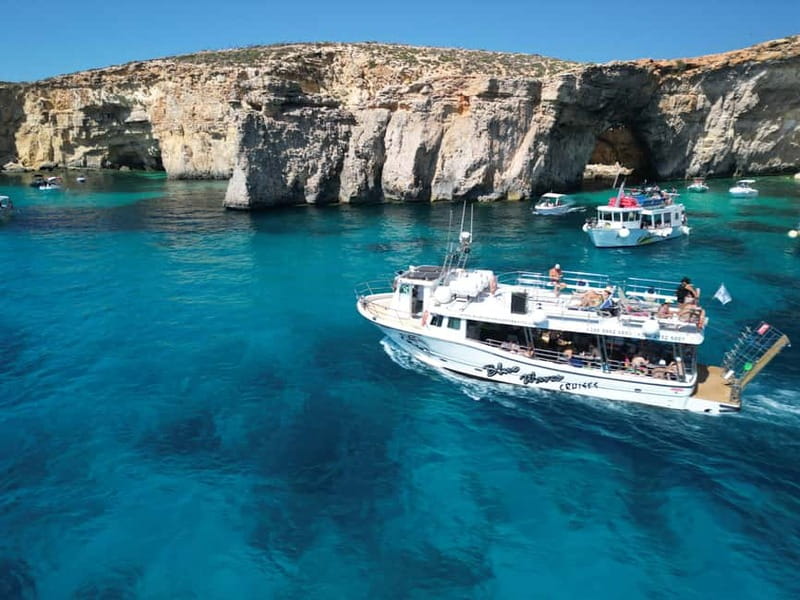 Comino Blue Lagoon & Crystal Lagoon - 3 Bay Cruise - Starting at Marfa Bay, facing Comino