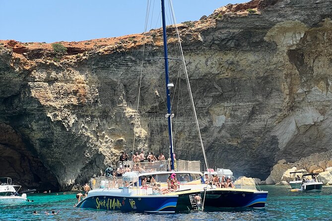 Comino Blue Lagoon Prime Catamaran Tour with All Inclusive - Cold lunch, fruit, and the open bar