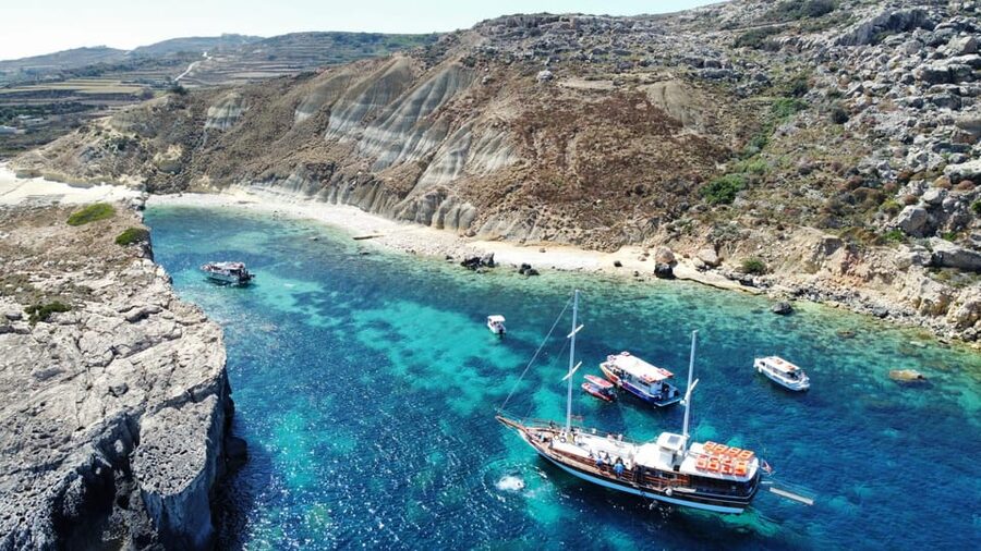 Comino Island , Blue lagoon, Crystal Lagoon & Gozo & Caves - What the $34 price really covers