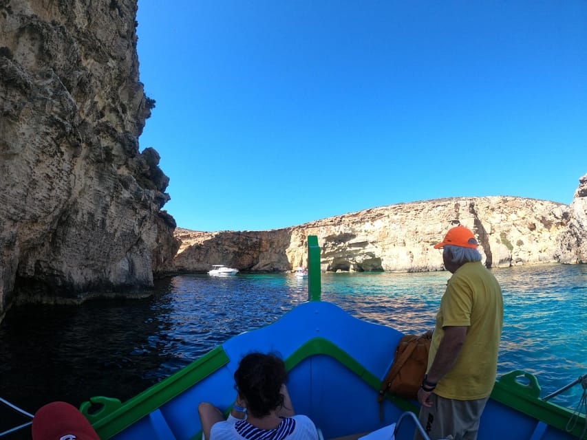 Comino: private charter to Crystal & Blue lagoon & Caves - Santa Marija Caves and Comino’s northern cliffs