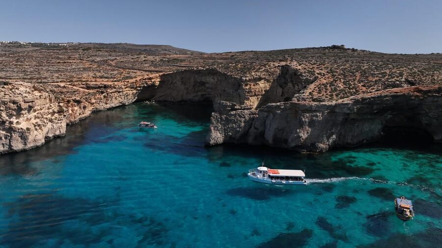 Ferry service to Blue Lagoon (opt. stop in Gozo)& Caves trip - Adding Gozo to the same island day