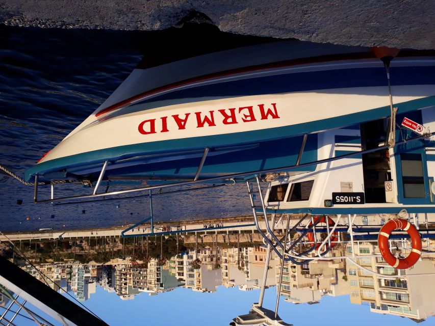 From Bugibba: Blue Lagoon Sunset Cruise - Finding the Mermaid at Bugibba Jetty