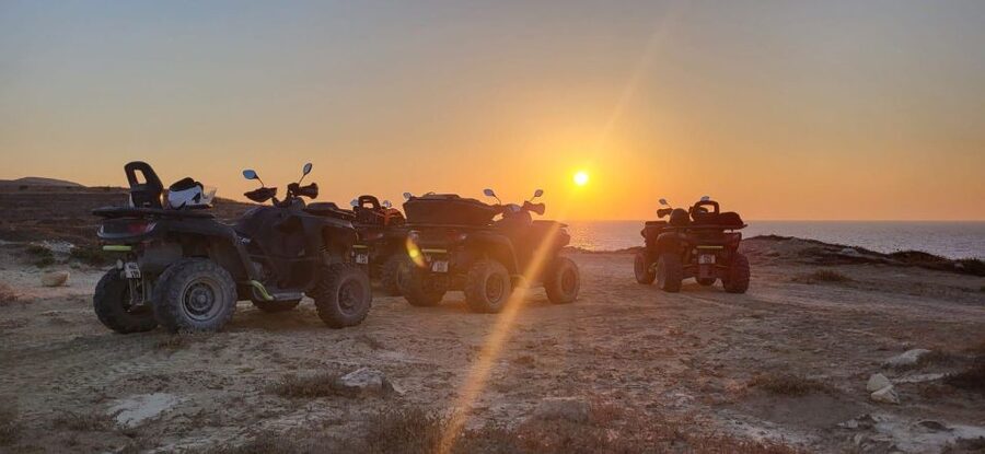 From Malta: Blue Lagoon and Gozo Tour w/Quads and Dinner - Crossing to Gozo and getting behind the handlebars