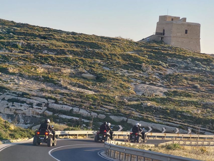From Malta: Blue Lagoon and Gozo Tour w/Quads and Dinner - Gozo’s western coast, from cliffs to salt pans