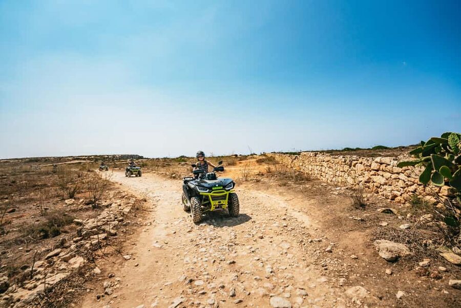 From Malta: Gozo & Comino Quad Bike & Boat Tour with Lunch - Crystal Lagoon and the Comino boat ride