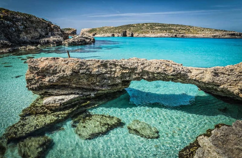From Sliema/Bugibba: Best of Gozo & Comino Catamaran Tour VT - Sailing from Gozo to Comino