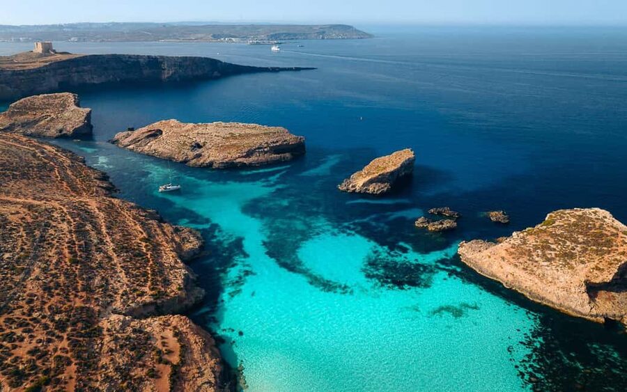 From Sliema: Comino & Blue Lagoon Trip - Including Boat Ride - A short walk across Comino