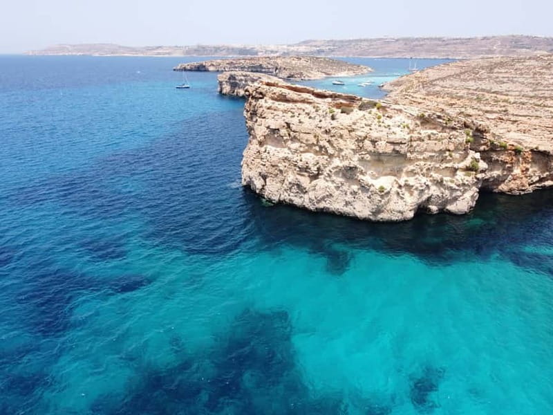 From Sliema: Comino, Crystal Lagoon, and Blue Lagoon Cruise - The Comino caves on the way home