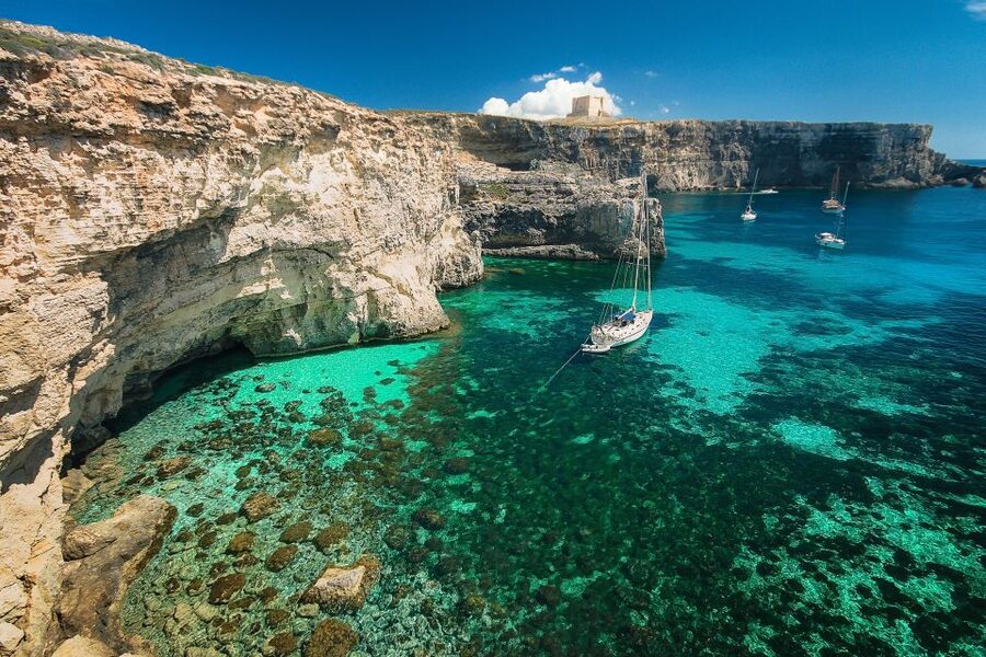 From Sliema: Gozo, Comino & The Blue Lagoon Boat & Bus Tour - The new Blue Lagoon access pass
