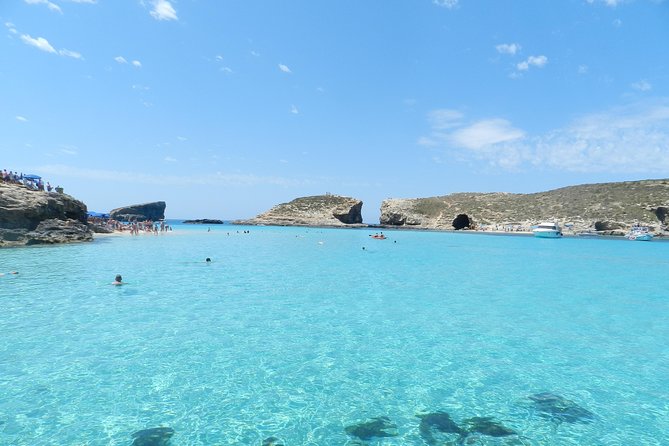 From Sliema: Malta Cruise to Blue Lagoon, Crystal Lagoon & Caves - A five-minute look at Gozo’s Mgarr Harbour
