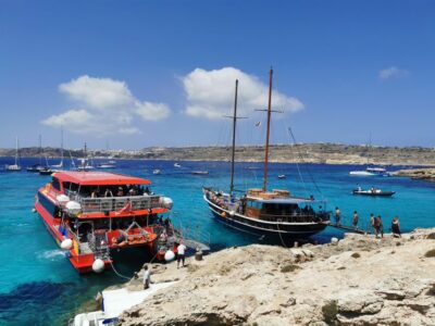 From Sliema or Bugibba: Two Islands Ferry to Comino and Gozo