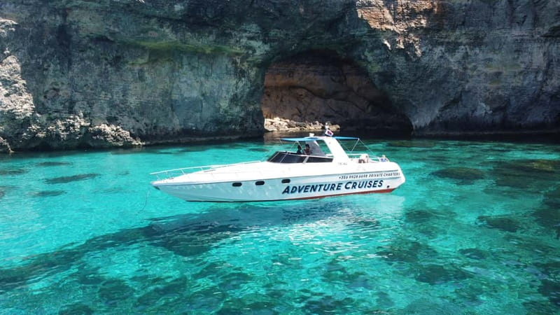 From Sliema: Private Comino and Gozo Boat Charter - Blue Lagoon: Malta’s famous water stop