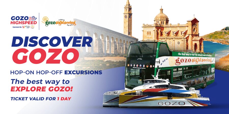 From Valetta: Catamaran Tour with Hop-On, Hop-Off Gozo Tour - Valletta Grand Harbour to Gozo in 45 minutes