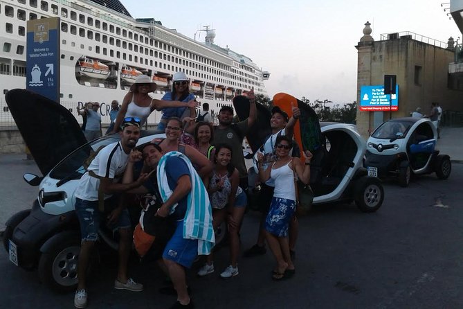 FULL Day Eco Twizy 2 seater self drive Malta tour - Starting at Valletta Waterfront