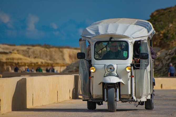 Gozo All Inclusive Chauffeured Tuk Tuk Day Tour - Blue Lagoon - Sanap Cliffs and the high edge of Gozo