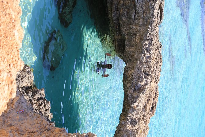 Gozo Blue Lagoon and Sea Caves Full Day Cruise Tour - The Blue Lagoon, with two ways to enjoy it