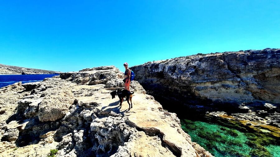 Gozo Unveiled: Guided Hiking in Comino Island - Santa Marija Caves and the sea-carved rock