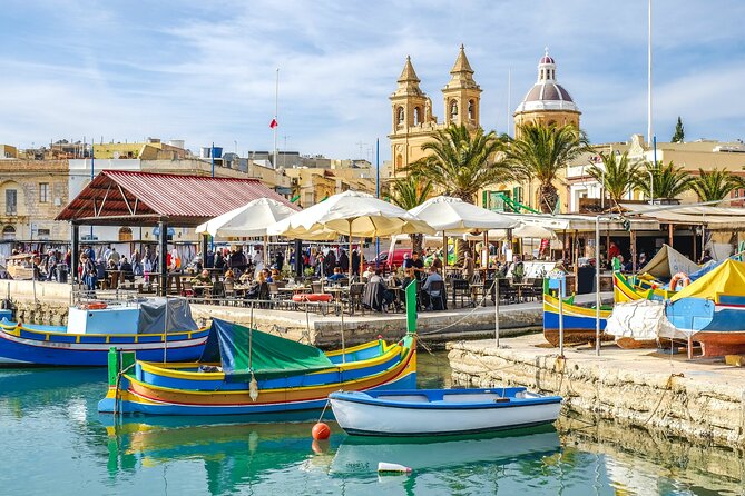 Half Day Tour in Marsaxlokk Village, Market, Blue Grotto & Qrendi - Marsaxlokk Harbour and Its Luzzu Boats