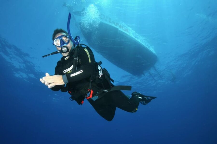 Malta: 1-Day PADI Scuba Diver Certification Beginner Course - Getting fitted with the scuba equipment