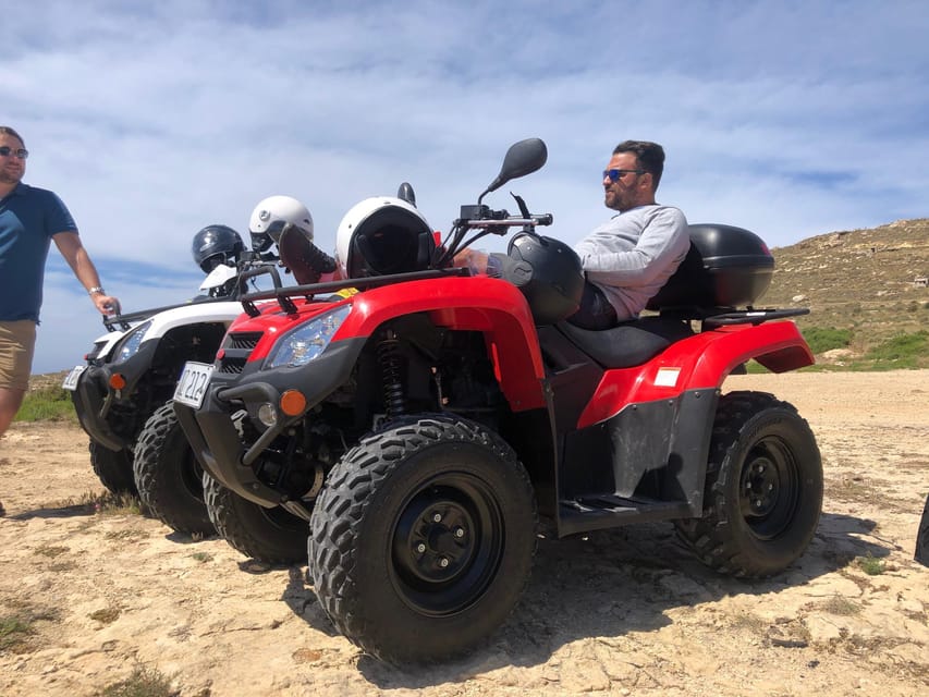 Malta: 4 hour Quad Bike Island Tour - Dingli Cliffs finish the sightseeing route