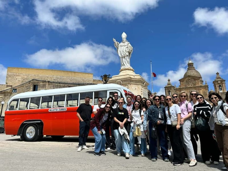 Malta: 5 hr Vintage Bus Tour - Mdina & Blue Grotto inc. food - Key Things to Know Before You Go