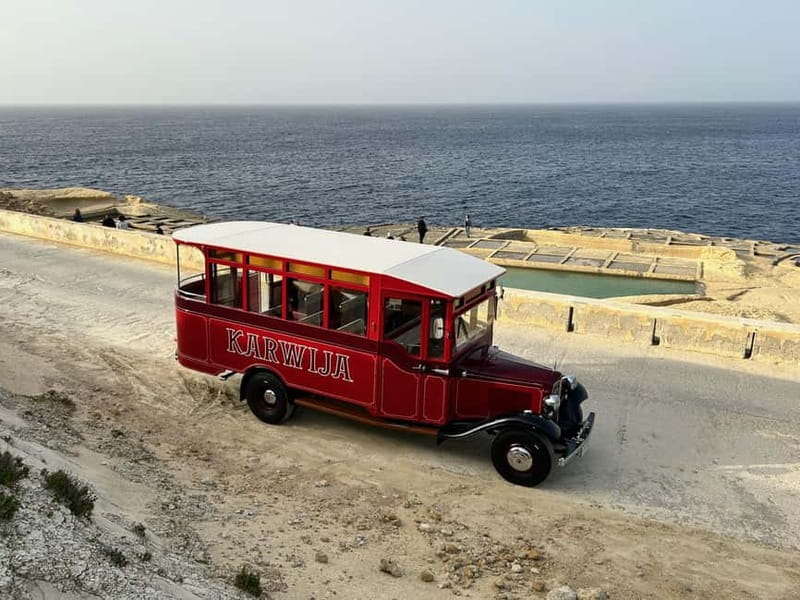 Malta: 5 hr Vintage Bus Tour - Mdina & Blue Grotto inc. food - The Vintage Bus Experience