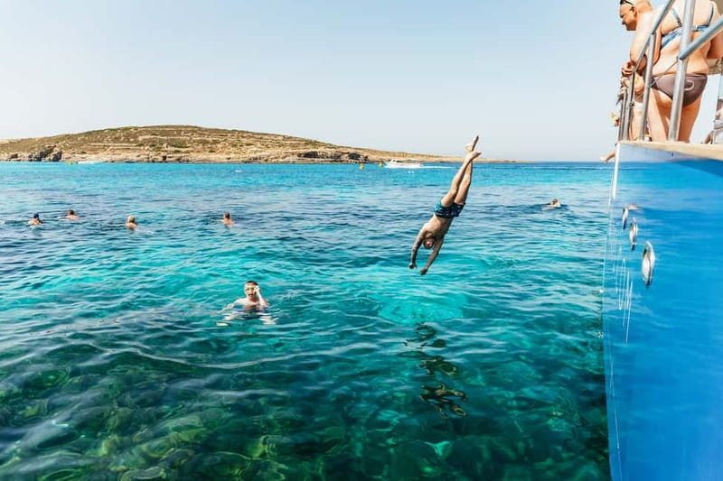 Malta: Blue Lagoon, Beaches & Bays Trip by Catamaran - Leaving Sirens Quay for Malta’s coast