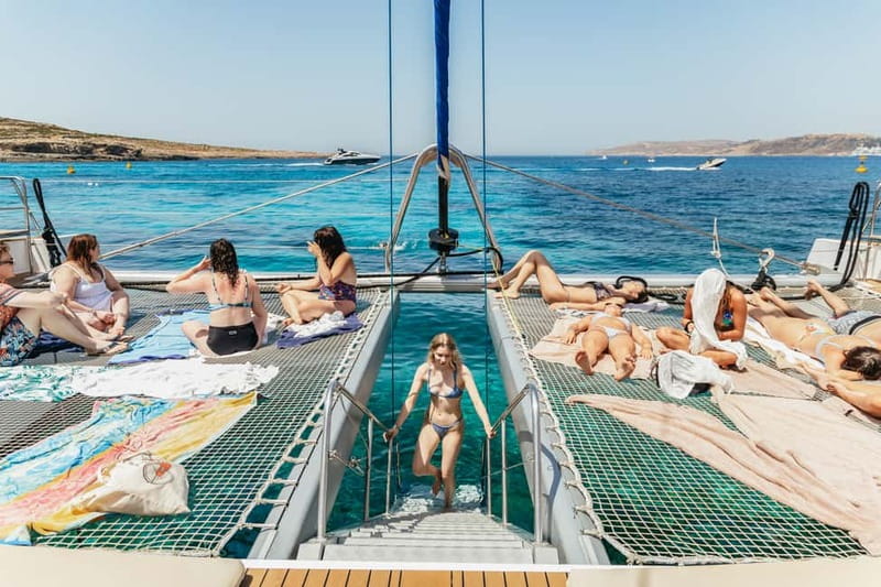 Malta: Blue Lagoon, Beaches & Bays Trip by Catamaran - Six hours of sun, music, and sea