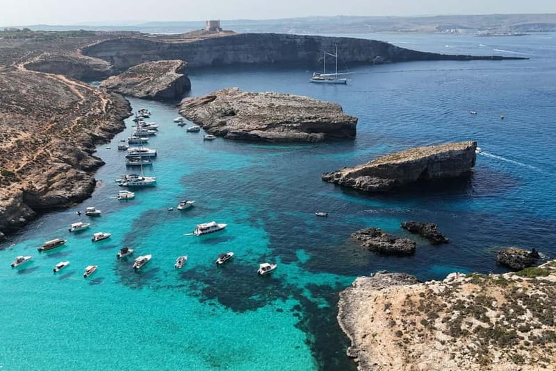 Malta: Blue Lagoon, Caves & around Comino Private Speedboat - Cominotto Reef and the run toward Crystal Lagoon