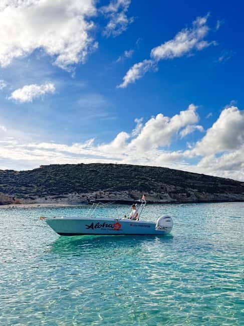 Malta: Blue Lagoon, Caves, Comino & Gozo Private Boat Trip - Crystal Lagoon and Cominotto for a quieter stop