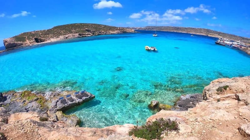Malta: Comino+ Santa Maria Bay, Blue Lagoon + Seacaves tour - Gozo Harbour in a ten-minute snapshot