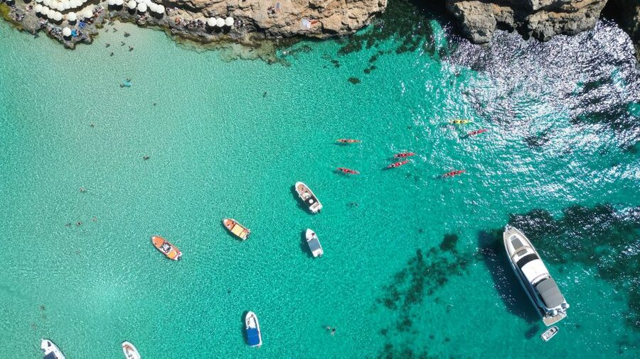 Malta: Crystal/Blue Lagoon, Comino & Gozo Private Boat Trip - Southern Gozo by water
