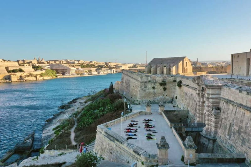 Malta: Game of Thrones Location Yoga Class - Arriving at the Valletta Viewpoint