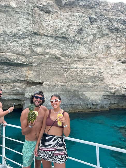 Malta: Gozo, Comino, Blue & Crystal Lagoon, & Caves Cruise - Blue Lagoon: beautiful, busy, and worth using well