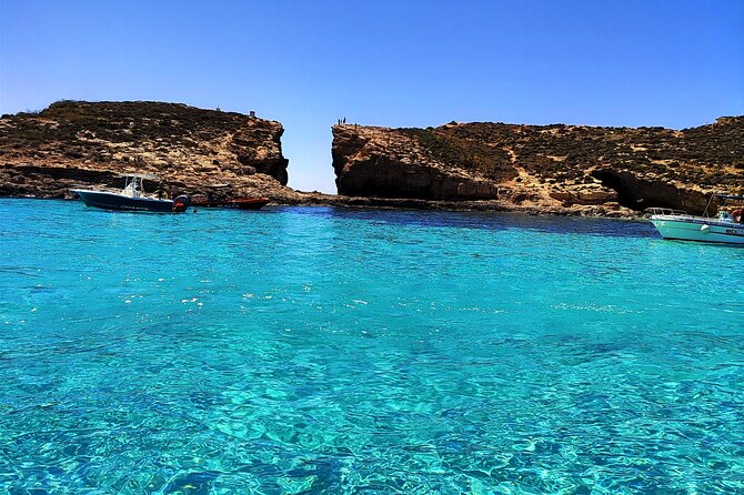 MALTA-Gozo Comino Caves Crystal Blue Lagoon Private Boat Trips - St. Nicholas Bay for a calmer final stop