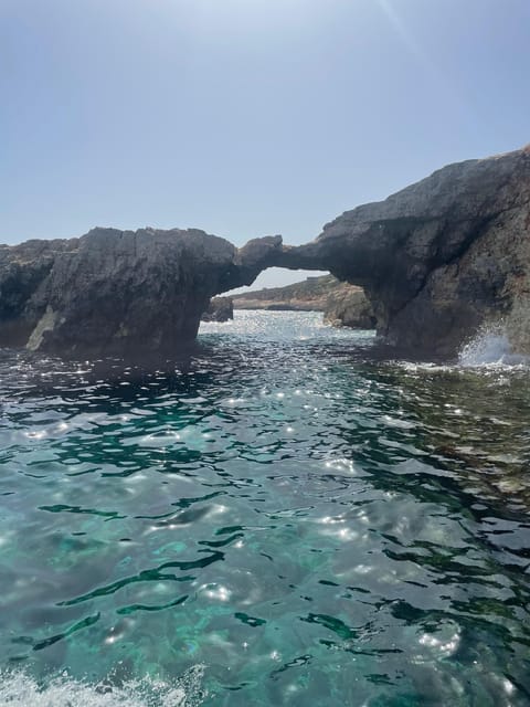 Malta:Gozo,Comino,Crystal/BlueLagoon&Caves Private Boat trip - Crystal Lagoon for clearer water and a deeper swim