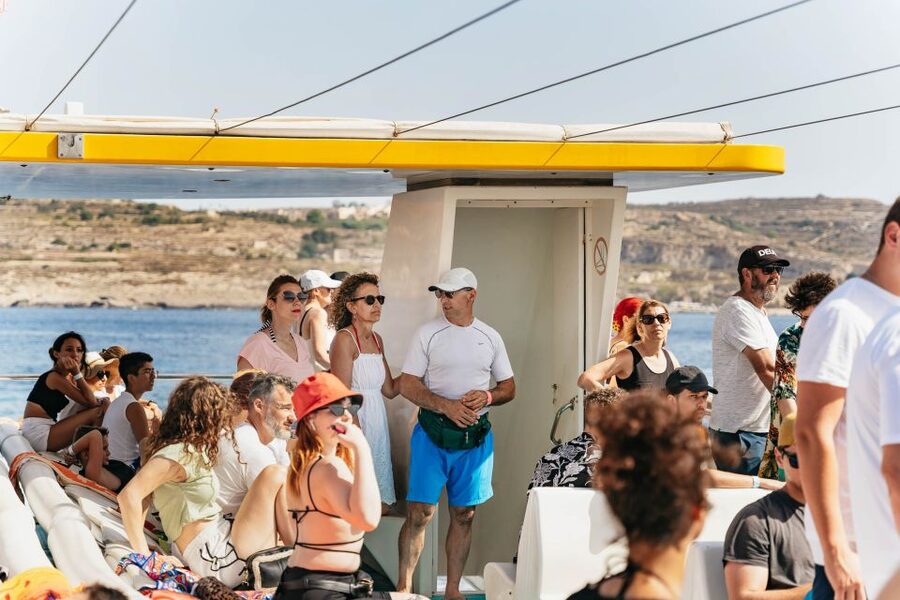 Malta: Gozo & Comino Islands, Blue Lagoon & Seacaves Tour - Setting off from Bugibba Jetty