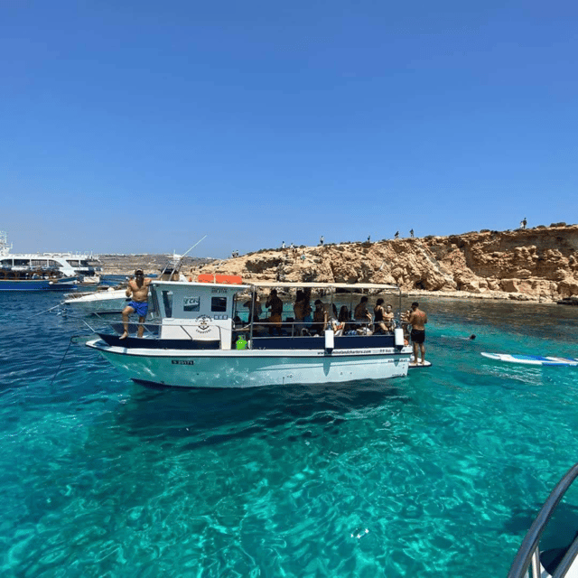Malta: Gozo, Comino, Sea Caves, and Blue Lagoon Cruise - Comino Tower and the first views of the island