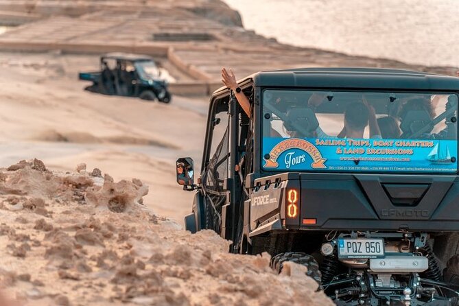Malta: Gozo Full Day Buggy Tour with lunch and Comino Stop - Calypso Cave and the red sands of Ramla Bay