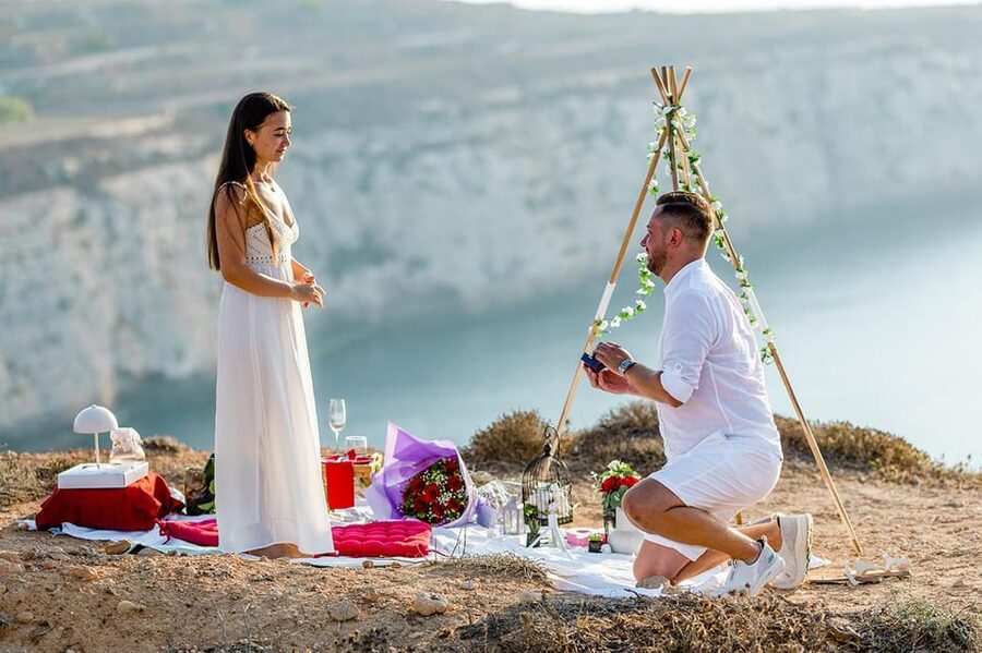 Malta: Marrige Proposal with Scenic Views and Picnic - The picnic for two after the proposal