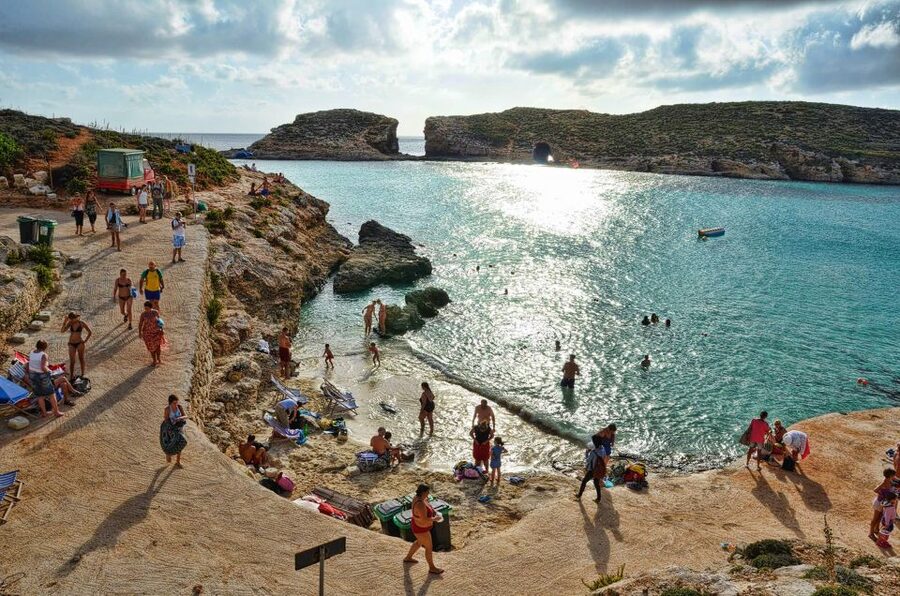 Malta: Sunset Cruise to the Blue Lagoon - The first hour along Malta’s northern coast