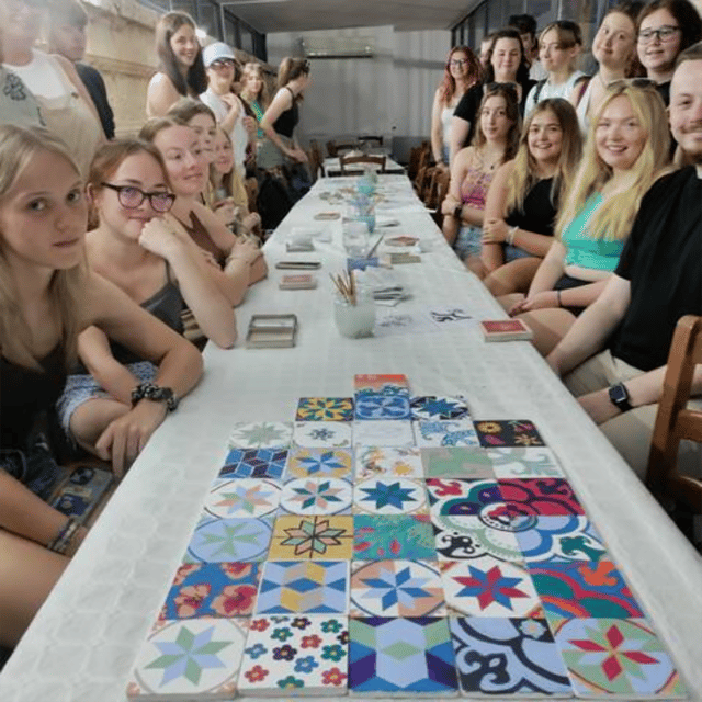 Maltese Tile - Souvenir painting workshop with local - Designing your own Maltese pattern